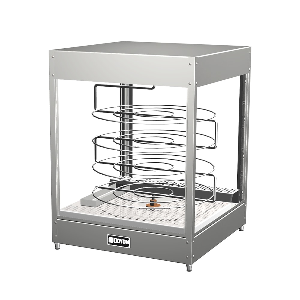 013-DRPR4S 22 3/8" Rotating Heated Pizza Merchandiser w/ 4 Levels, 120v