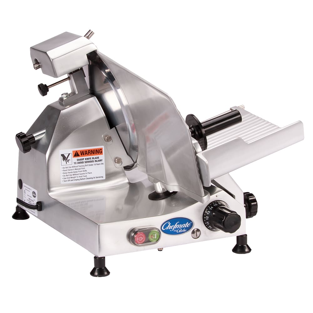 605-C10 Manual Meat Slicer w/ 10" Blade, Belt Driven, Aluminum, 1/4 hp