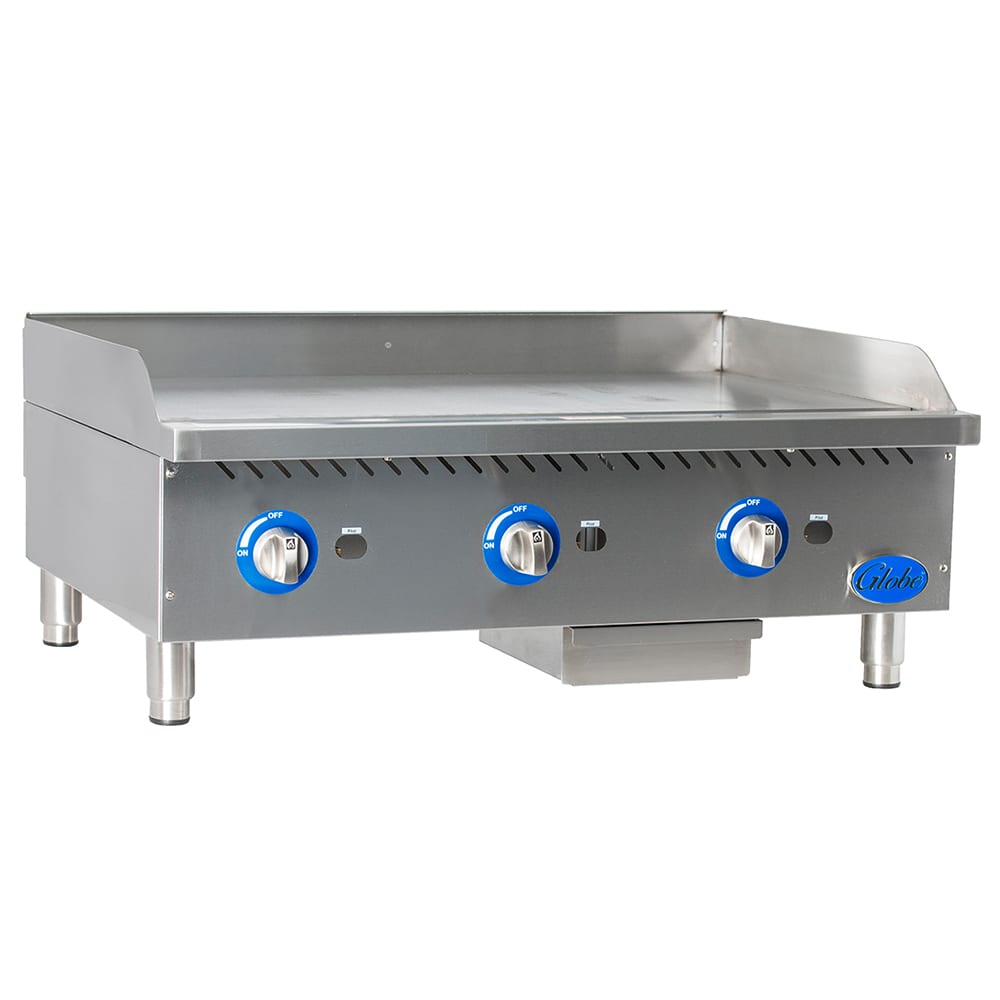 605-GG36G 36" Gas Griddle w/ Manual Controls - 1" Steel Plate, Convertible