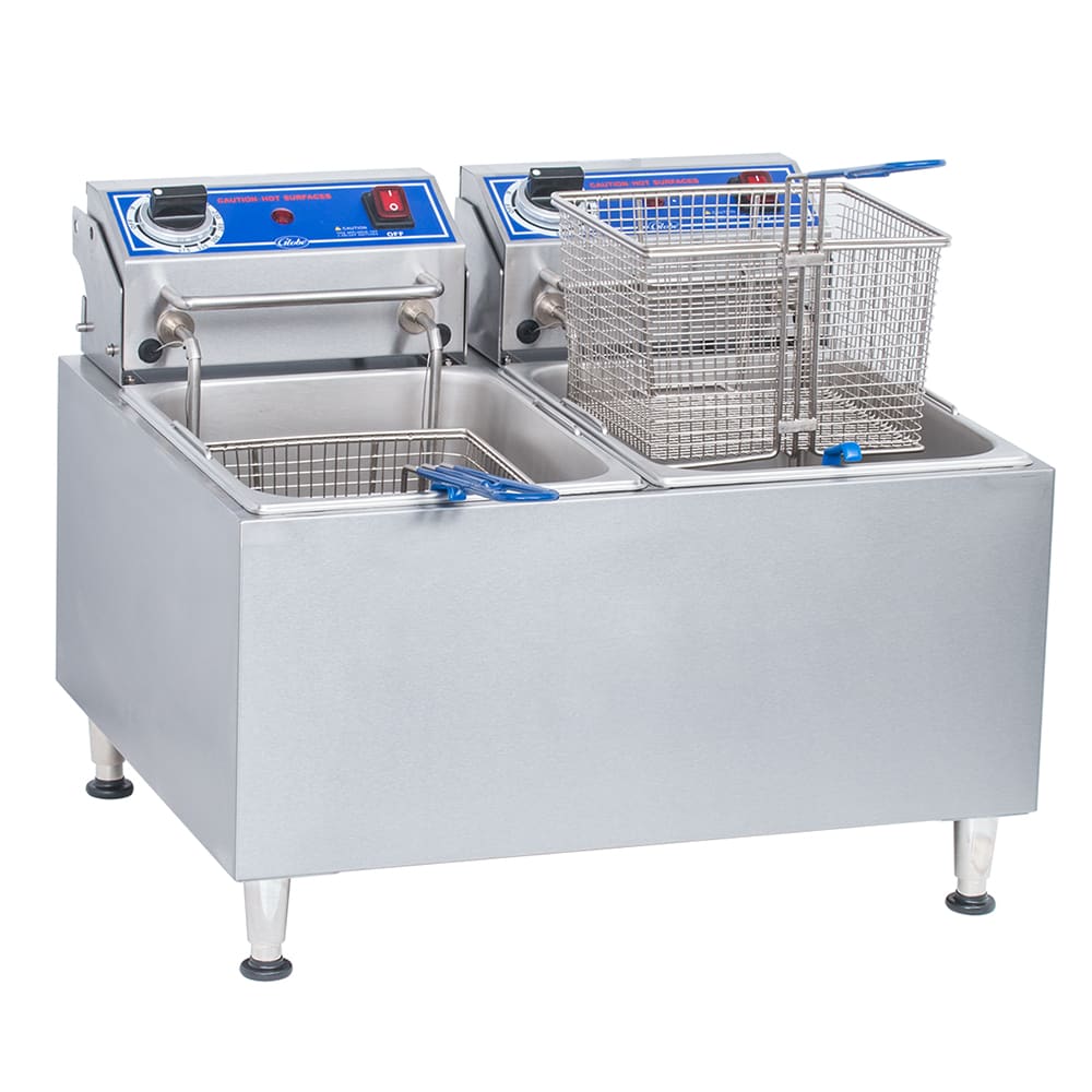 605-PF32E Countertop Electric Fryer - (2) 16 lb Vats, 208 240v/1ph