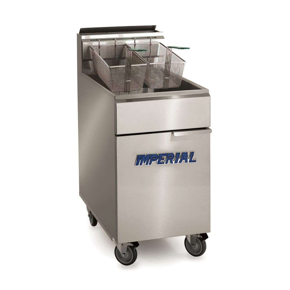 406-IFS75OPNG Gas Fryer - (1) 75 lb Vat, Floor Model, Natural Gas
