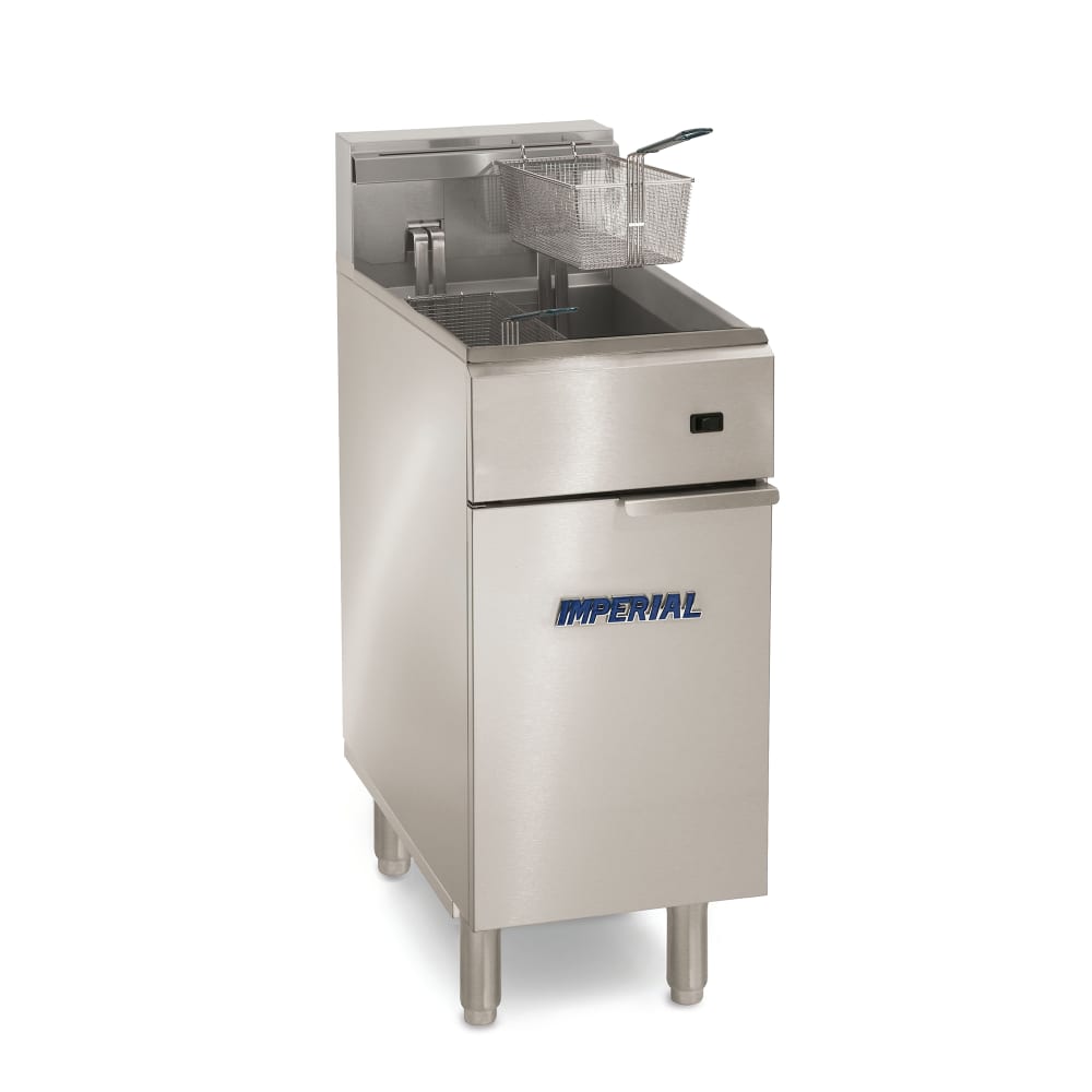 406-IFS40EU Electric Fryer - (1) 40 lb Vat, Floor Model, 208v/3ph