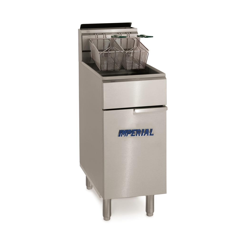 406-IFS50NG Gas Fryer - (1) 50 lb Vat, Floor Model, Natural Gas