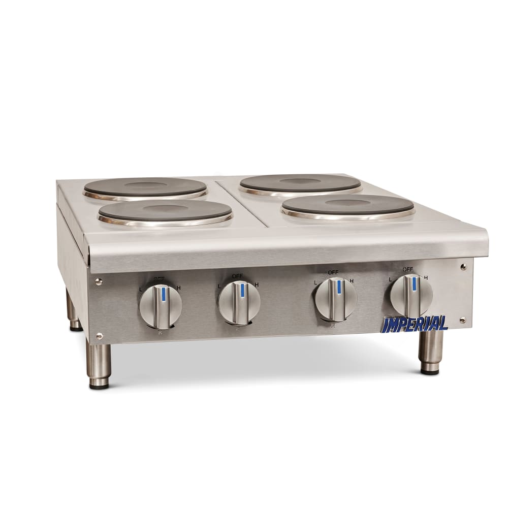 406-IHPA424E2081 24" Electric Hotplate w/ (4) Burners & Infinite Controls, 208v/1ph