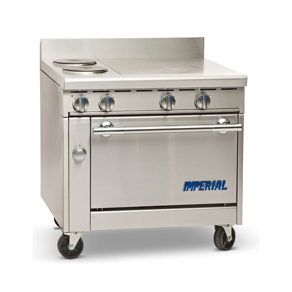 406-IHR2HT2E2081 36" Spec Series 2 Sealed Element Electric Range w/ (2) Hot Tops, 208v/1ph