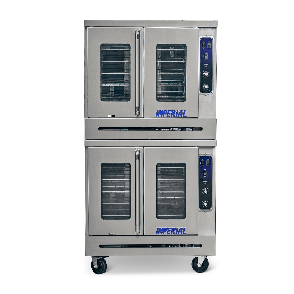 406-ICV2NG Double Full Size Natural Gas Convection Oven - 140,000 BTU 