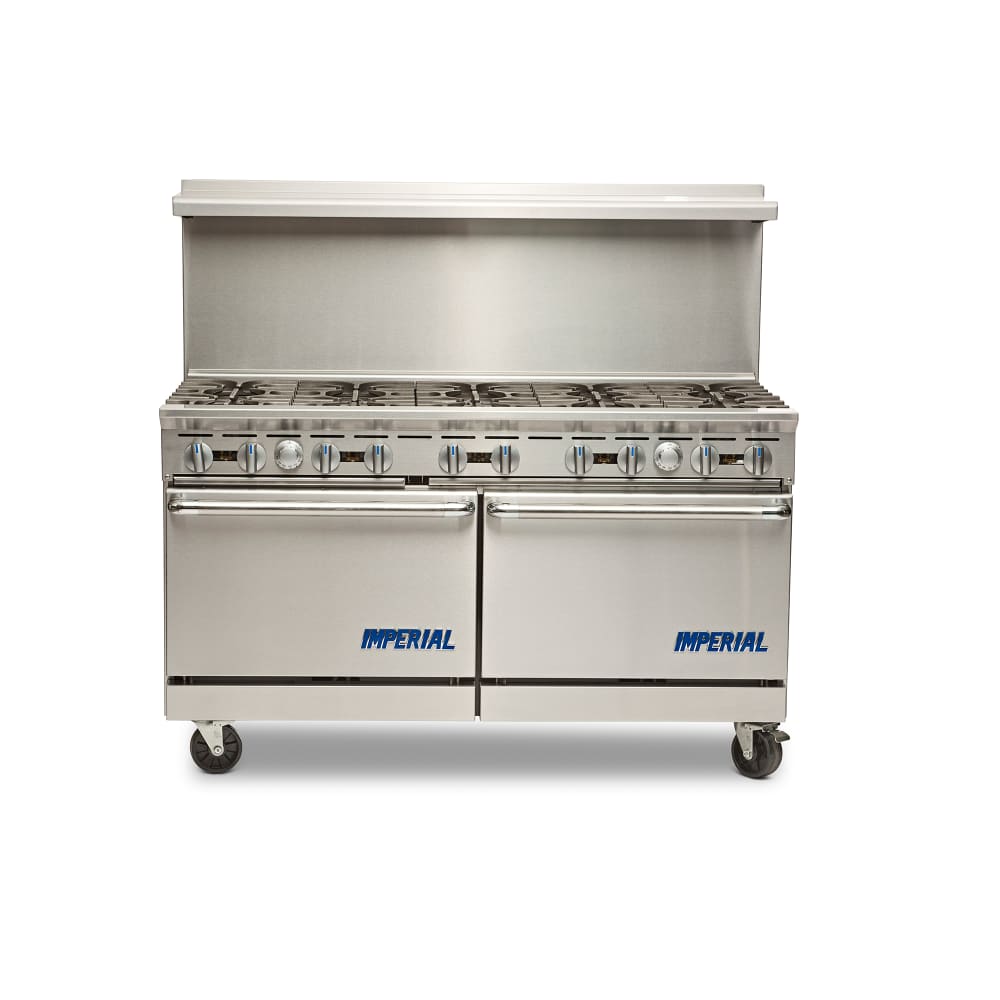 406-IR10 60" 10 Burner Gas Range w/ (2) Standard Ovens, Natural Gas