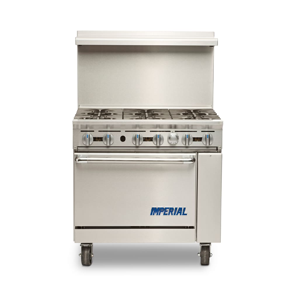 406-IR6LP 36" 6 Burner Gas Range w/ Standard Oven, Liquid Propane