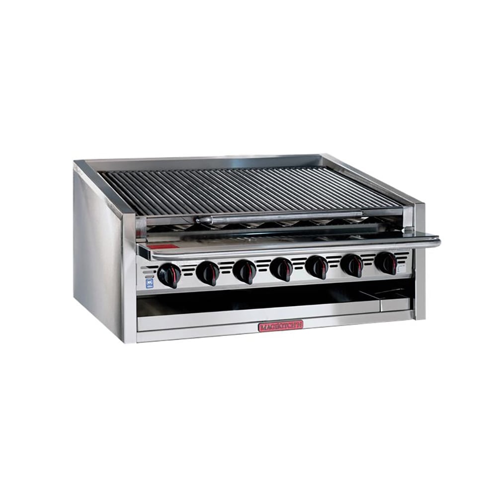 211-APMSMB660NG 60" Gas Charbroiler w/ Round Rod Top Grates, Natural Gas