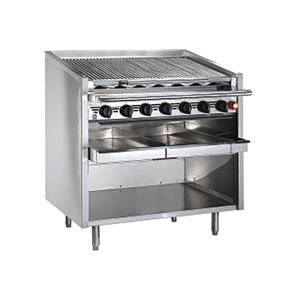 211-FMRMB660CRLP 60" Gas Charbroiler w/ Round Rod Top Grates, Liquid Propane