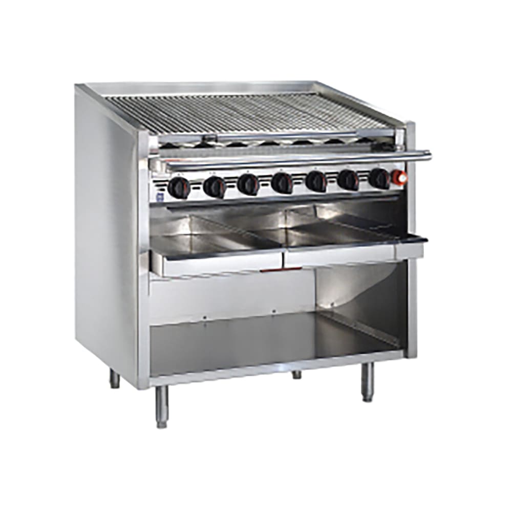 211-FMRMB660LP 60" Radiant Charbroiler w/ Round Rod Top Grate, Liquid Propane