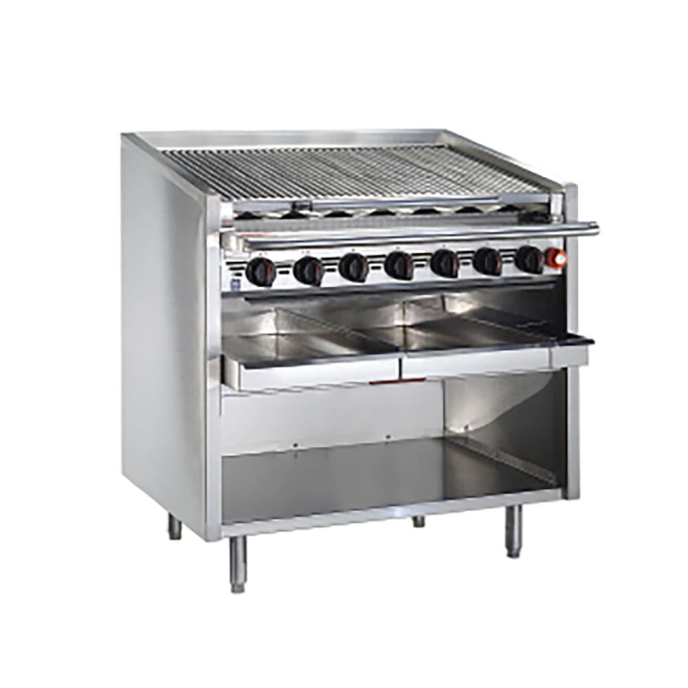 211-FMRMB636CRNG 36" Gas Charbroiler w/ Round Rod Top Grates, Natural Gas