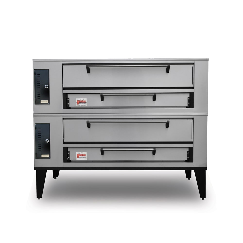 840-SD1060STACKEDNG Floor Model Double Pizza Deck Oven - Natural Gas