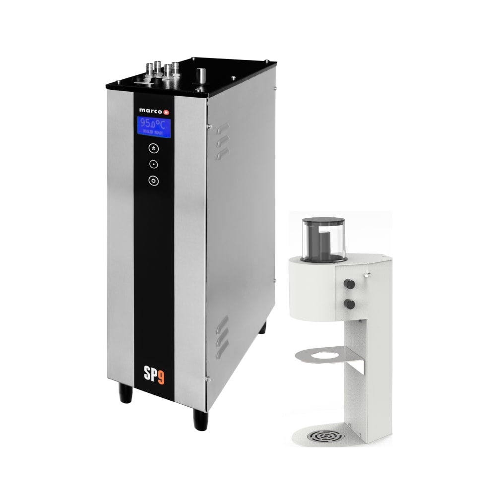 691-1000833WUS SP9 Series 1 gal Twin Brew Coffee Brewer w/ Manual Controls - White, 230v