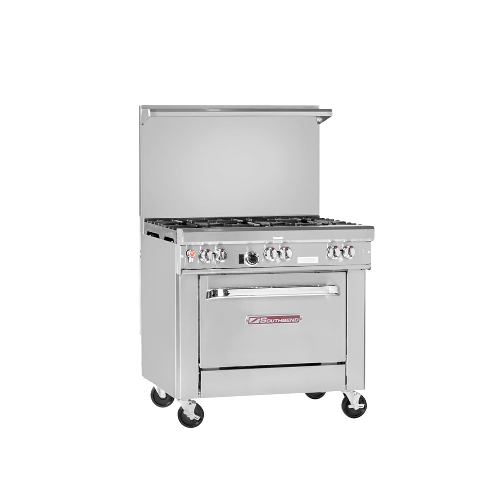 348-4361D2CRNG 36" 2 Burner Gas Range w/ Charbroiler & Standard Oven, Natural Gas
