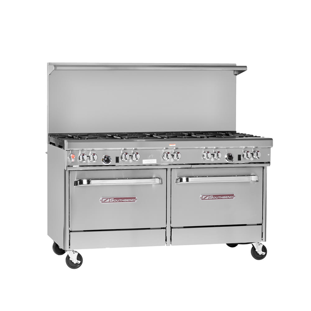 348-4604DDNG 60" 10 Burner Gas Range w/ (2) Standard Ovens, Natural Gas