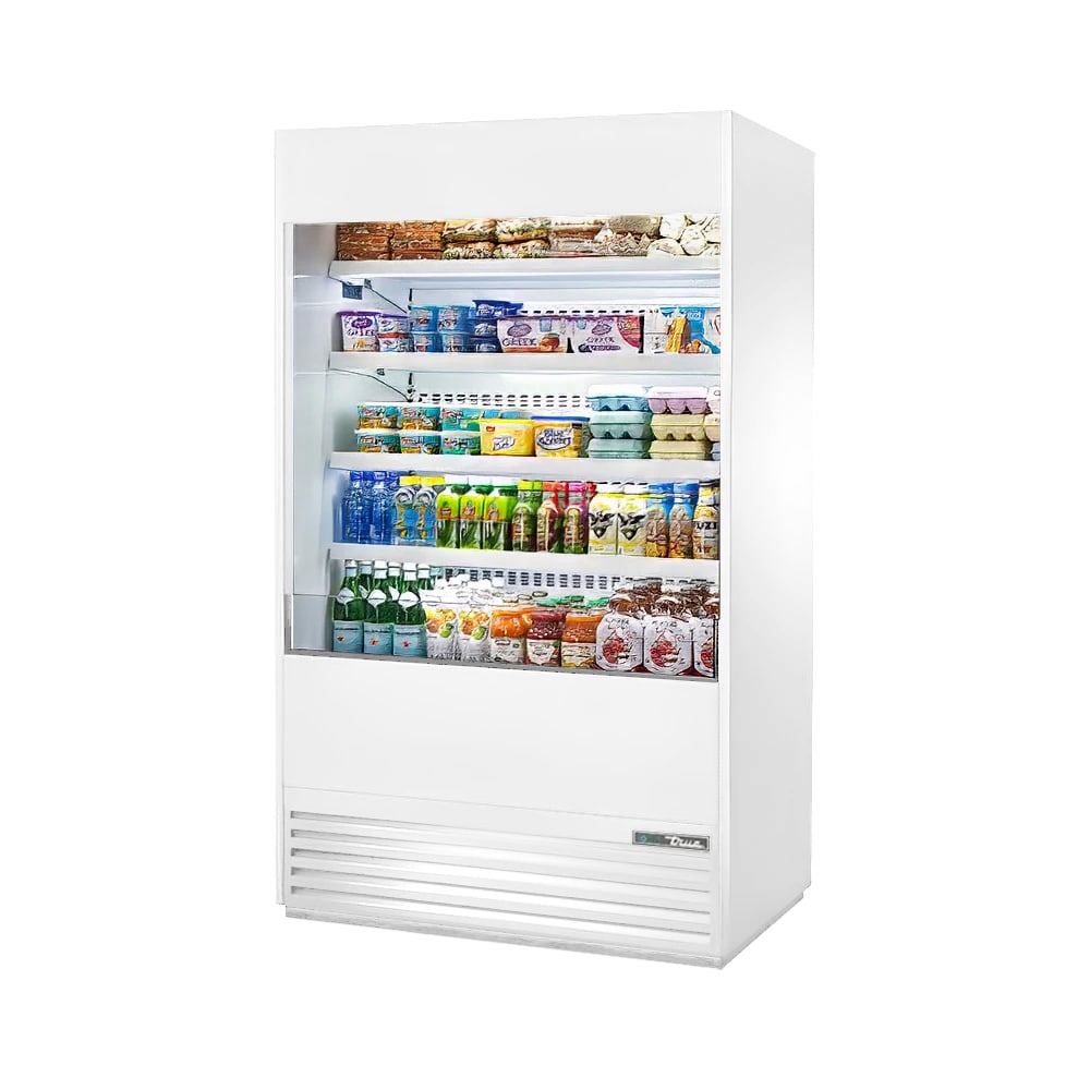 598-TOAM48HCNSL01W 48" Vertical Open Air Cooler w/ (5) Levels, White, 208-230v