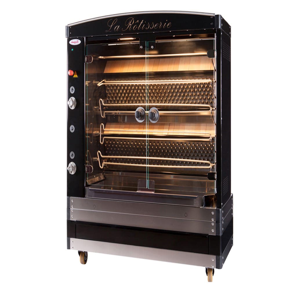 127-MAGFLAM405LP MAGFLAM Series Gas 5 Spit Rotisserie w/ 20 Bird Capacity, Liquid Propane