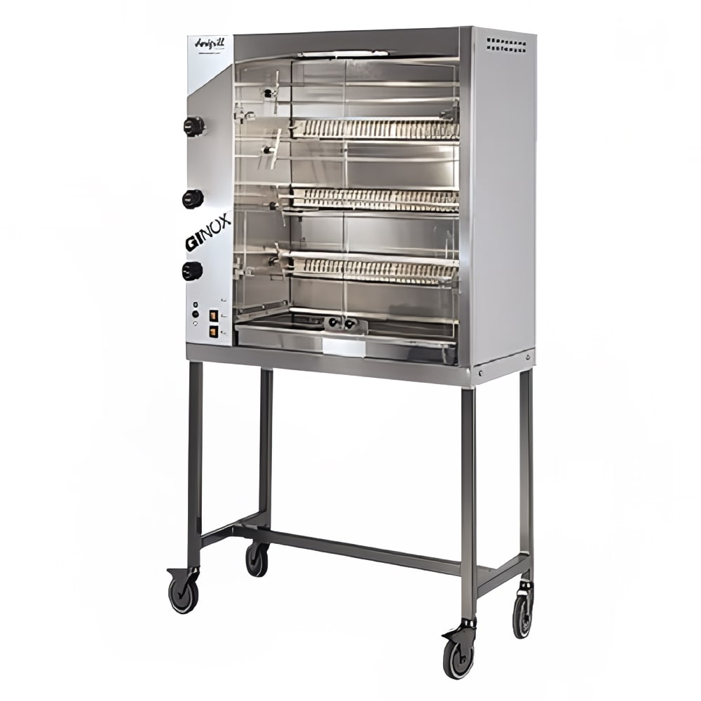 127-MAG404SGASLP MAG S Series Gas 4 Spit Rotisserie w/ 16 Bird Capacity, Liquid Propane