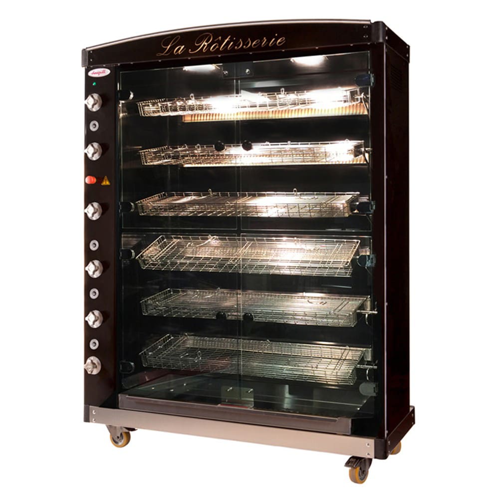 127-MAG6GASLP MAG Series Gas 6 Spit Rotisserie w/ 30 Bird Capacity, Liquid Propane
