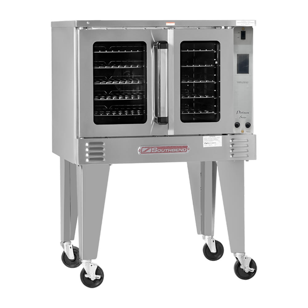 348-PCG90BTDNG Platinum Bakery Depth Single Full Size Natural Gas Convection Oven - 90,000 BTU
