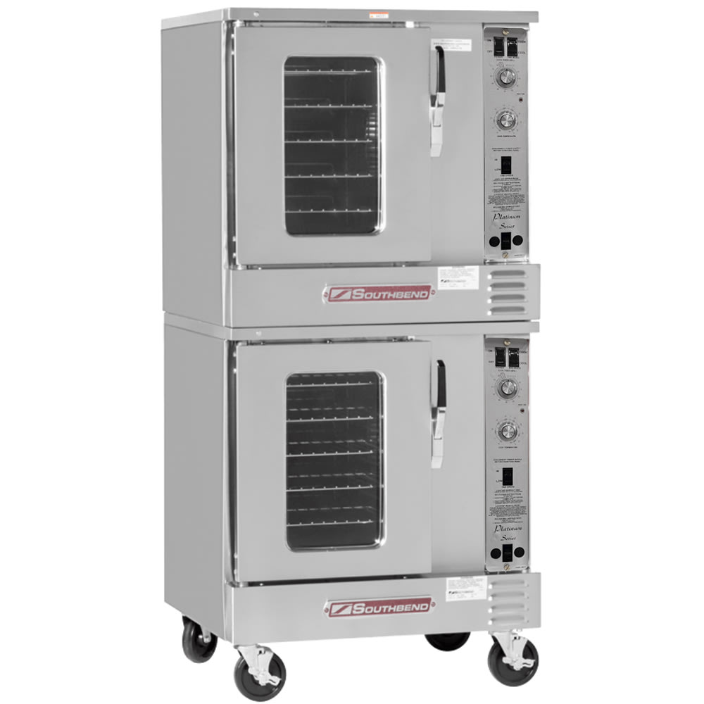 348-PCHE15SSV2403 Platinum Ventless Double Half Size Convection Oven - 7.5kW, 240v/3ph
