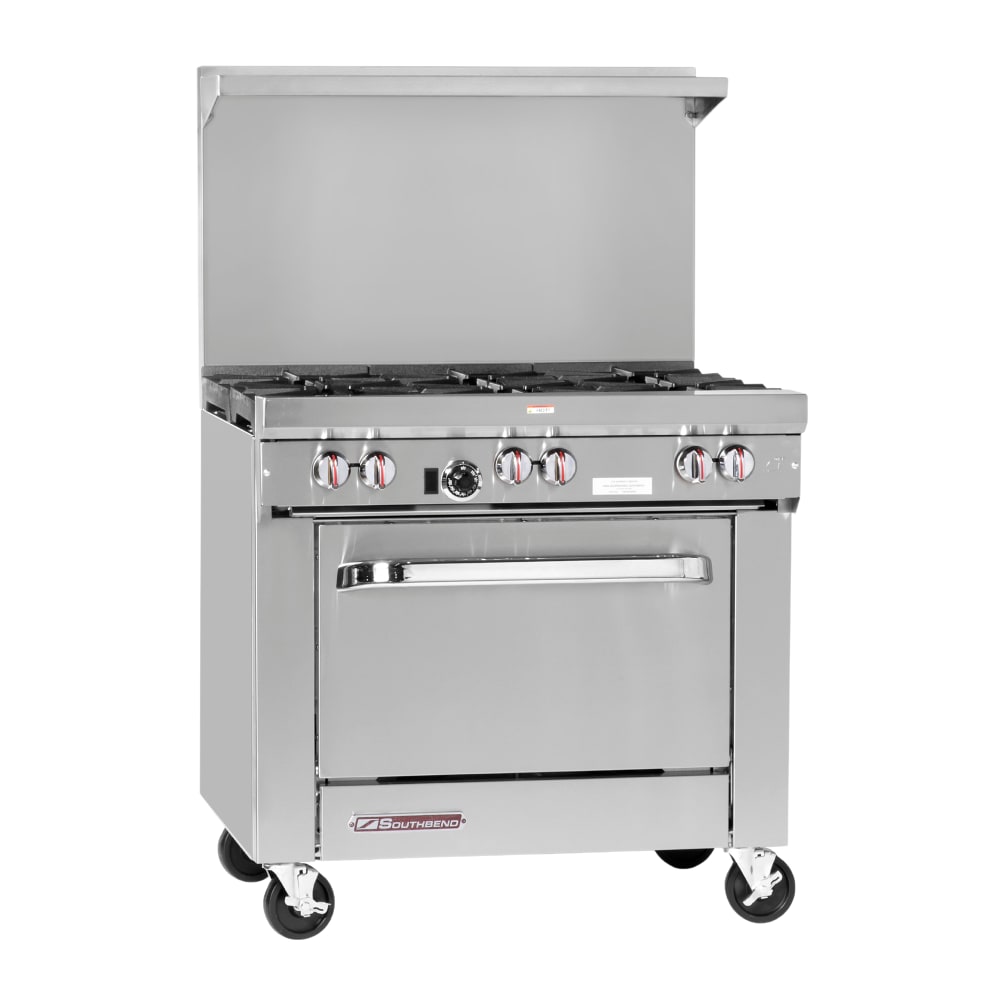 348-S36A3TLP 36" Gas Range w/ Full Griddle & Convection Oven, Liquid Propane