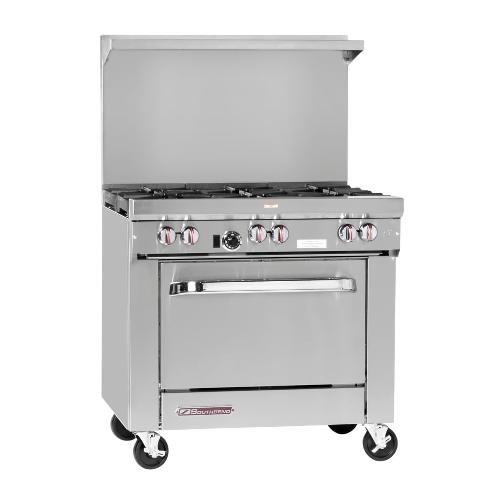 348-S36D2GNG 36" 2 Burner Gas Range w/ Griddle & Standard Oven, Natural Gas