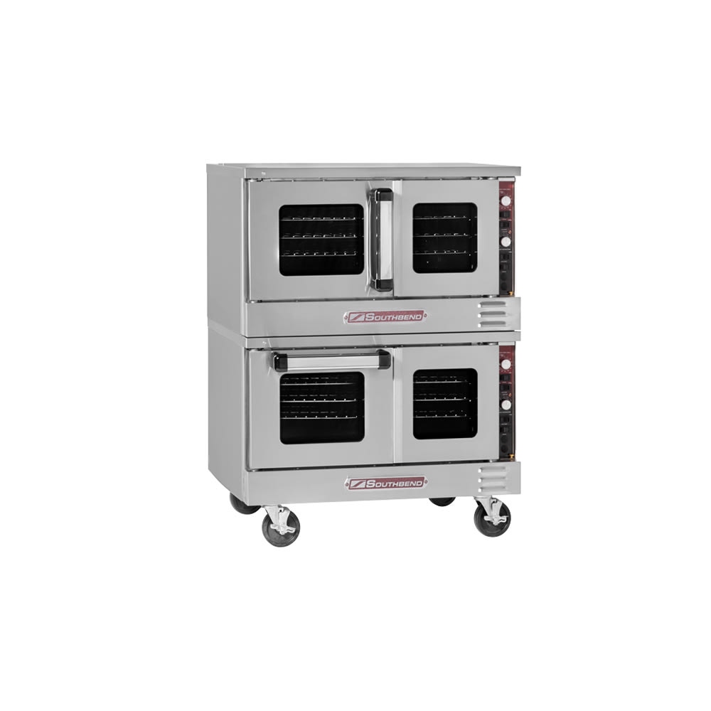 348-TVES20SC Double Full Size Electric Convection Oven - 7.5 kW, 208v/1ph