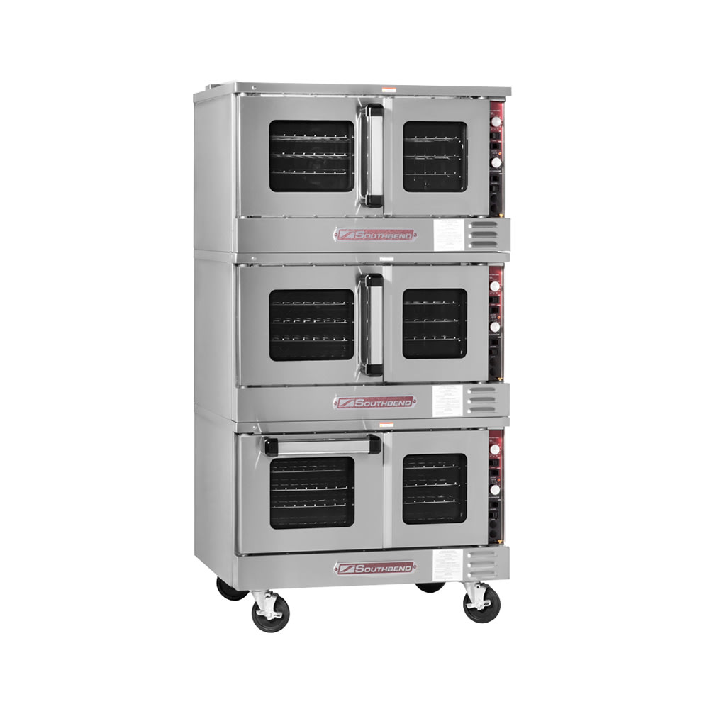 348-TVGS32SCLP TruVection Triple Full Size Liquid Propane Gas Convection Oven - 156,000 BTU 