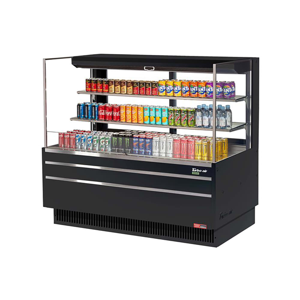 083-TOM60LUFDB3SN 58 3/4" Horizontal Open Air Cooler w/ (3) Levels, 115v