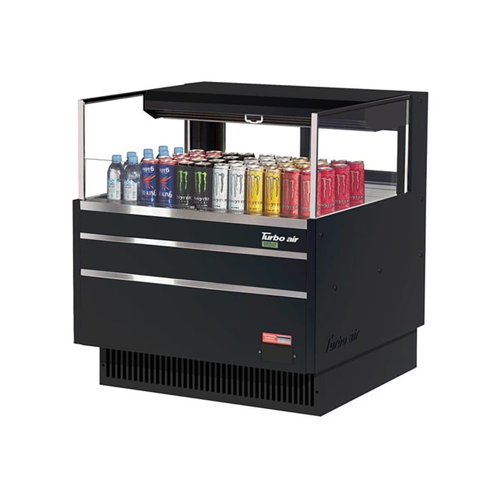 083-TOM36LUFDB1SN 34 3/4" Horizontal Open Air Cooler w/ (1) Level, 115v