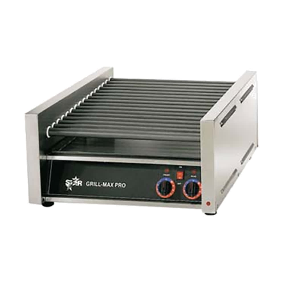 062-30ST120 30 Grill-Max® Hot Dog Roller Grill w/ Manual Controls - Slanted Top, 120v