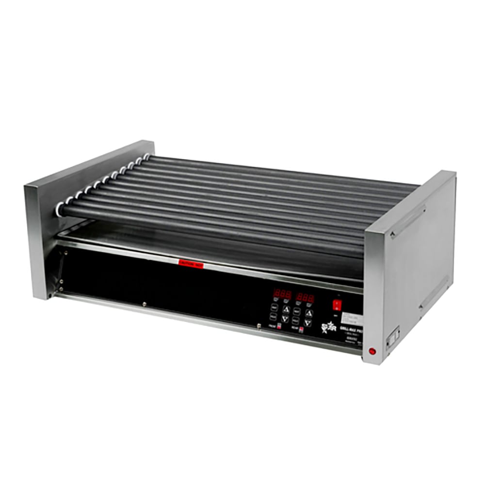 062-50SCE 50 Grill-Max® Hot Dog Roller Grill w/ Thermostatic Controls - Slanted Top, 120v