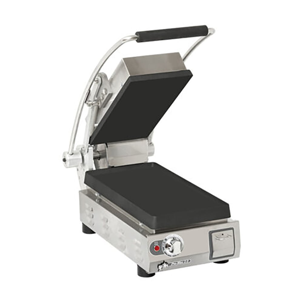 062-9PPGT7IA240V Single Commercial Panini Press w/ Cast Iron Grooved Plates, 240v/1ph