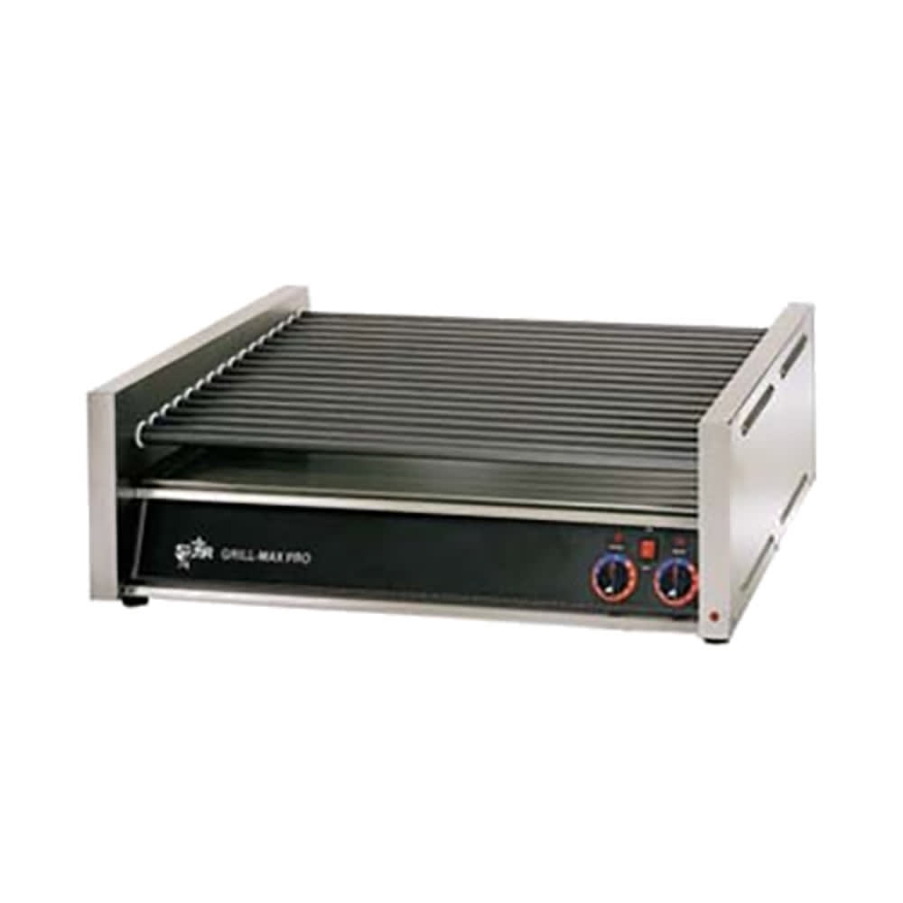 062-50SC 50 Grill-Max® Hot Dog Roller Grill w/ Manual Controls - Slanted Top, 120v