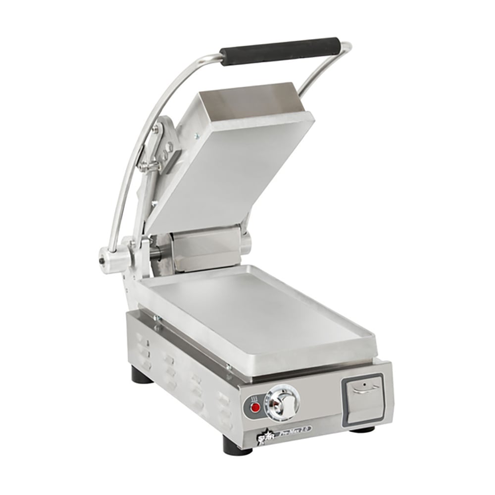 062-9DPST7EA120V Single Commercial Panini Press w/ Aluminum Smooth Plates, 120v