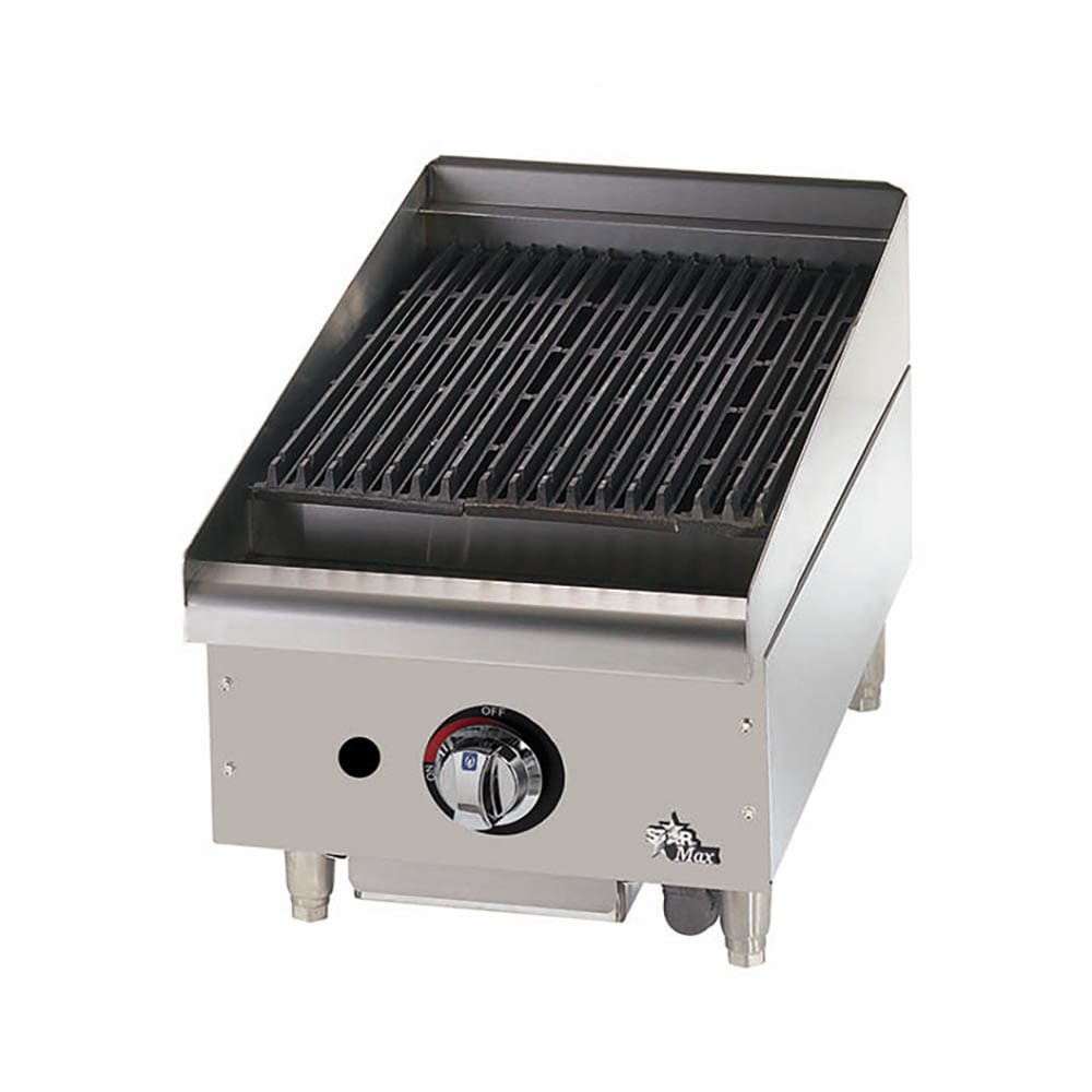 062-6015CBF 15" Gas Charbroiler - Cast Iron Grate, Adjustable Control Valve