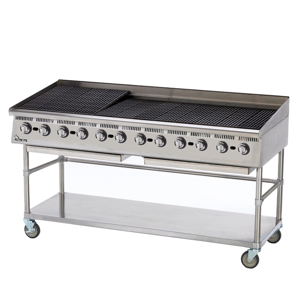 062-8172RCBANG 72" Charbroiler w/ Manual Controls & Steel Radiants, 240000 BTU, Natural...