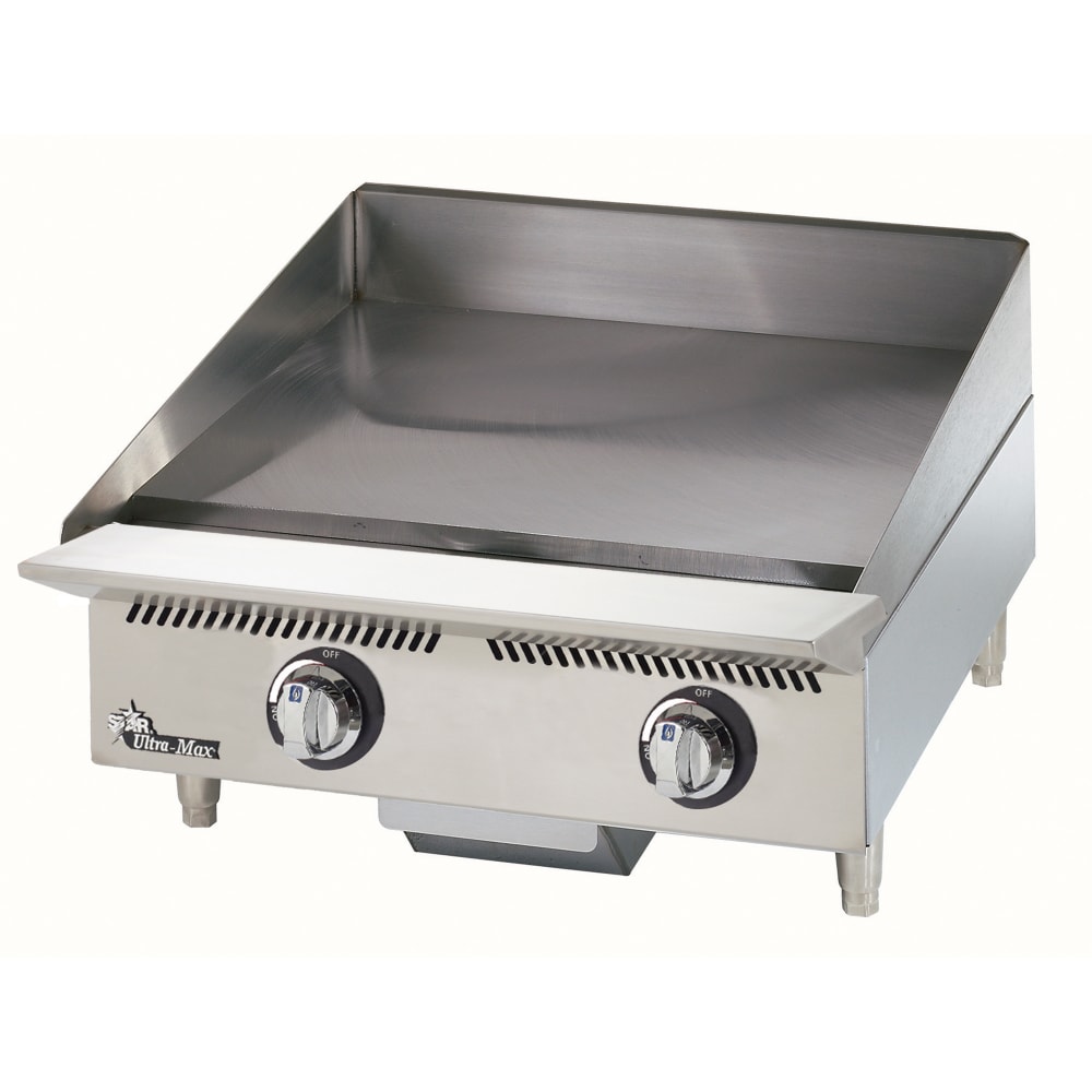 062-824MANG 24" Gas Griddle w/ Manual Controls - 1" Steel Plate, Natural Gas