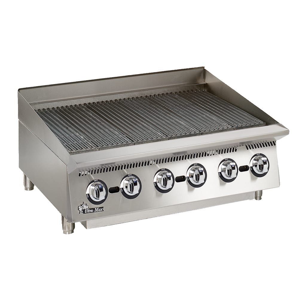 062-8136RCBANG 36" Charbroiler - Manual Controls, Steel Radiants, 120000 BTU, Natural Gas