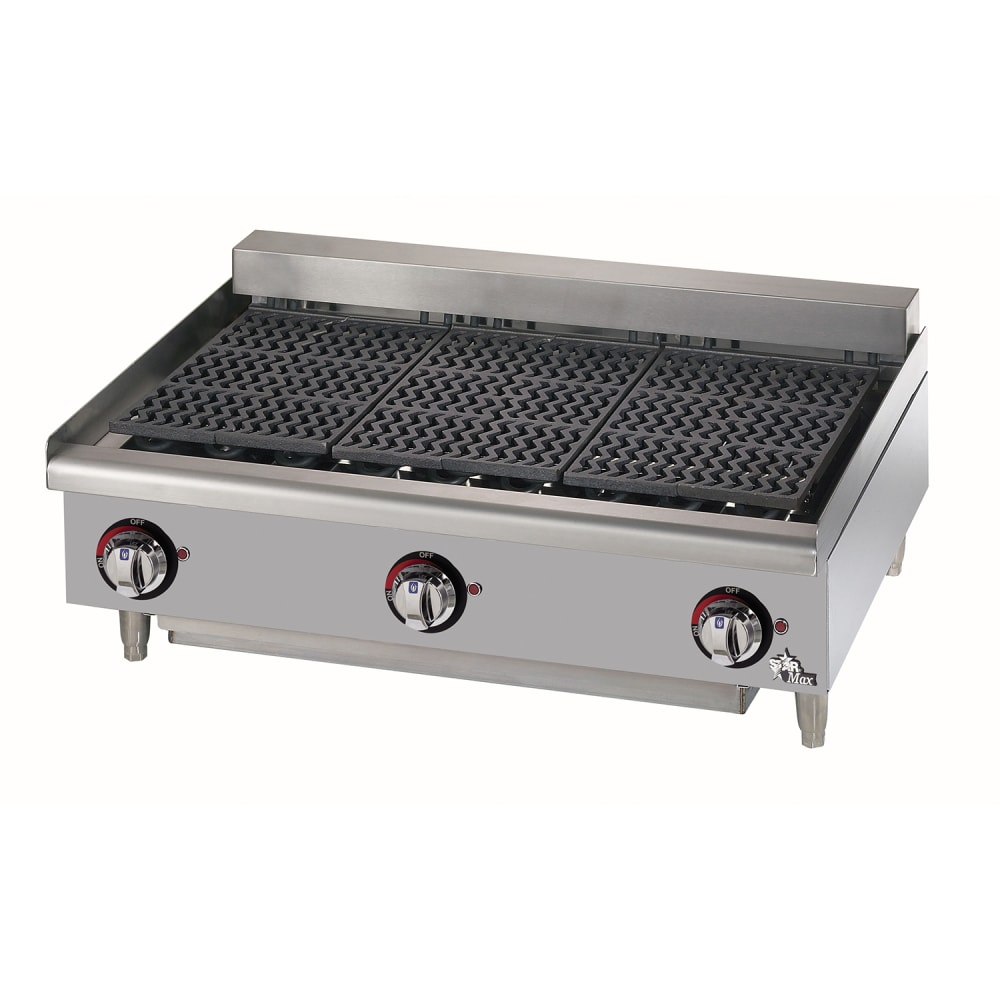 062-5136CF2401 36" Electric Charbroiler w/ Cast Iron Grates, 240v/1-3ph