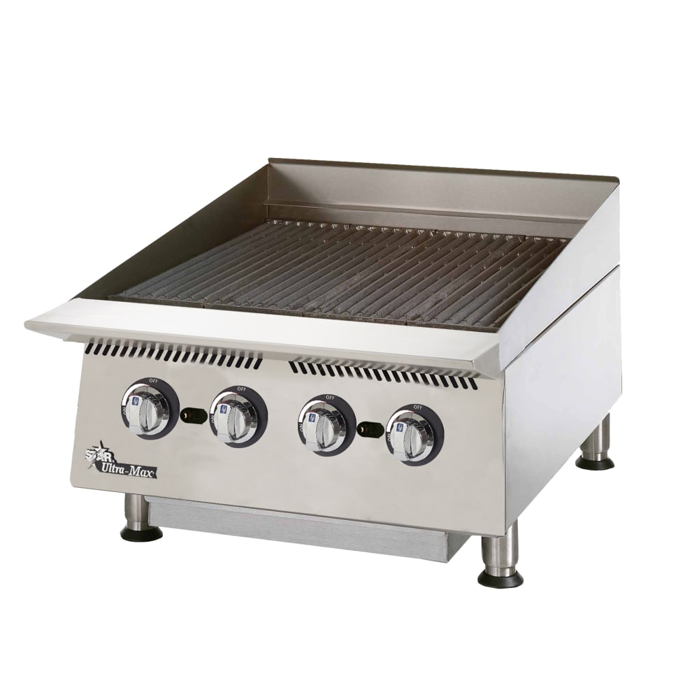 062-8124RCBANG 24" Gas Charbroiler w/ Manual Controls & Steel Radiants, 80000 BTU