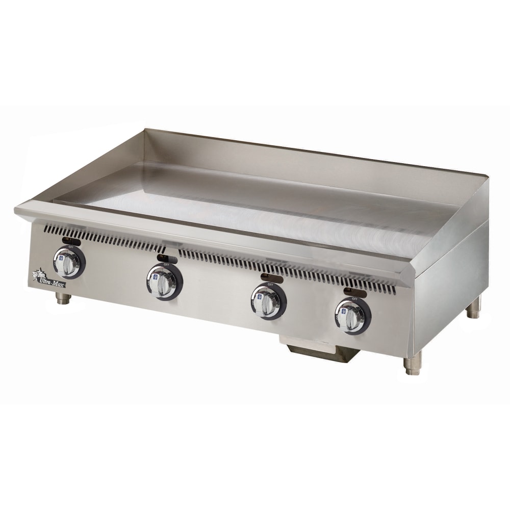 062-860MANG 60" Gas Griddle w/ Manual Controls - 1" Steel Plate, Natural Gas