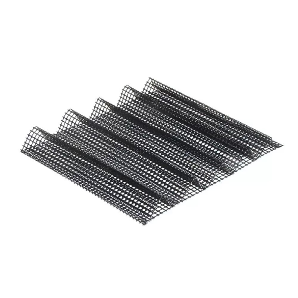 589-NGC1537 Mesh Teflon Cooking Basket, Wavy, 10 1/8 x 10 1/8 x 2"