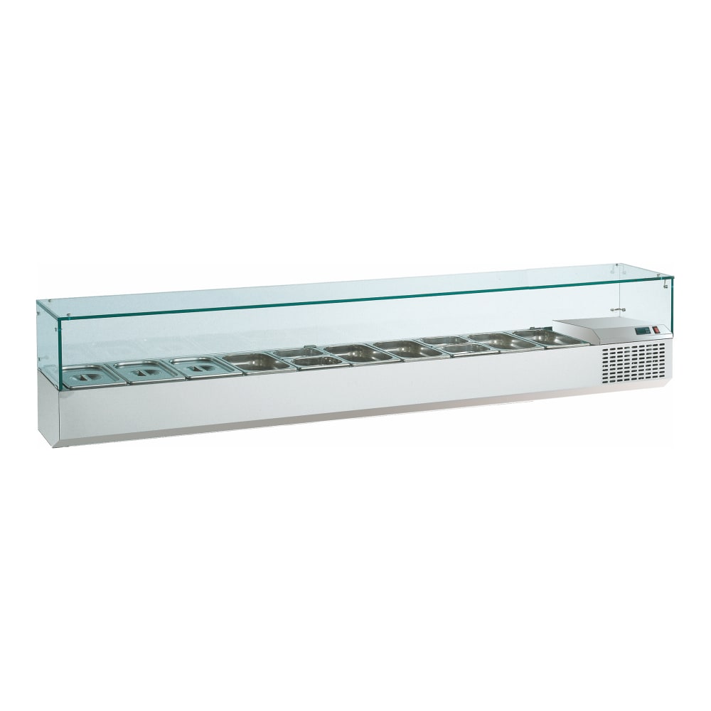 663-UCGAC223 88 11/32" Countertop Condiment Rail for Pizza & Salad/Sandwich, 115v