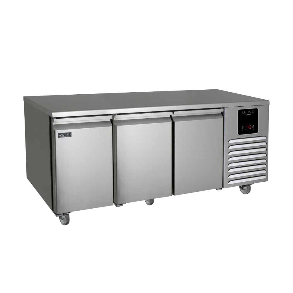 663-UCRE570SS61A 77" Undercounter Refrigerator w/ (3) Sections & (3) Doors, 115v