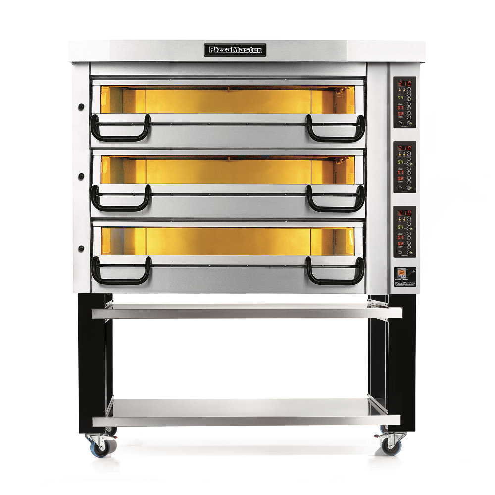639-PM823ED2083 800 Series Floor Model Triple Multi-Purpose Deck Oven - 208v