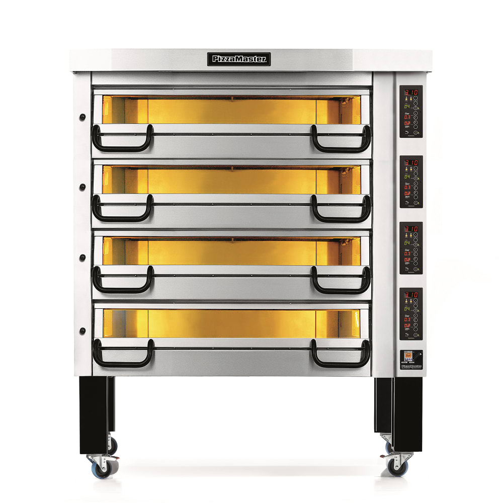 639-PM934ED2083 900 Series Floor Model Quadruple Mult-Purpose Deck Oven - 208v
