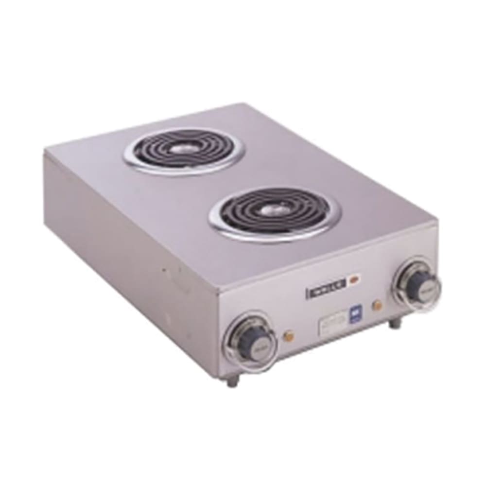 439-H115 14 3/4" Electric Hotplate w/ (2) Burners & Infinite Controls, 120v